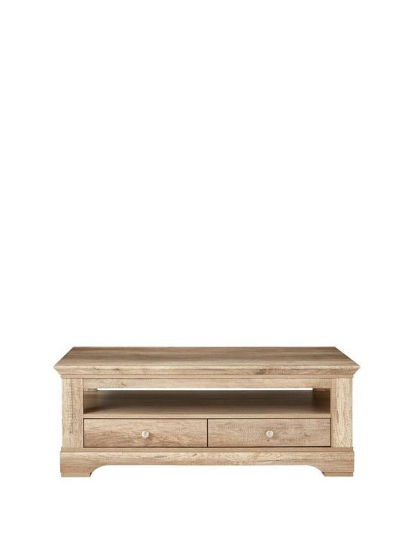 Boxed Item Ideal Home Wiltshire 2 Drawers Coffee Table [Oak] 44X115X57Cm Rrp:£250.0 - Bild 2 aus 2