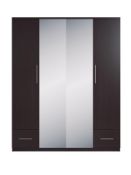 Boxed Item Cologne 4 Doors 2 Drawers Wardrobe [Espresso] 199X160X52Cm Rrp:£454.0