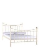 Boxed Item Ruby King Bed [Cream] 120X161X202Cm Rrp:£394.0