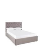 Boxed Item Ideal Home Allure King Lift-Up Bed [Grey] 110X160X220Cm Rrp:£1030.0