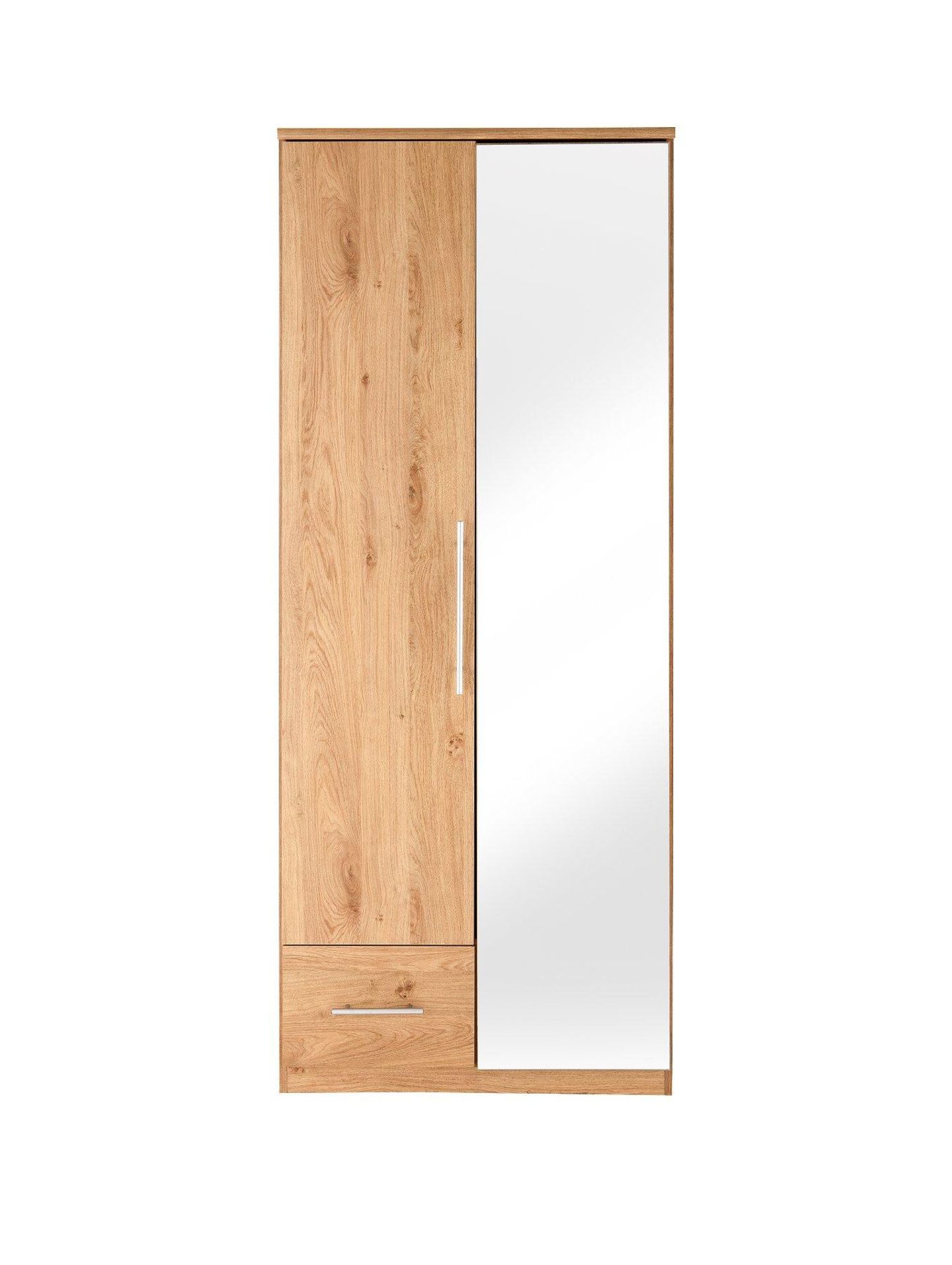 Boxed Item Cologne 2 Doors 1 Drawers Wardrobe [Oak] 199X81X52Cm Rrp:£382.0 - Bild 2 aus 2