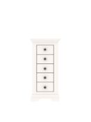 Boxed Item Ideal Home Normandy 5 Drawers Chest [White] 117X53X41Cm Rrp:£378.0