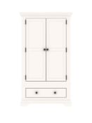 Boxed Item Ideal Home Normandy 2 Doors 1 Drawers Wardrobe [White] 193X112X58Cm Rrp:£754.0