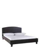 Boxed Item Marston Double Bed [Black] 88X143X202Cm Rrp:£310.0