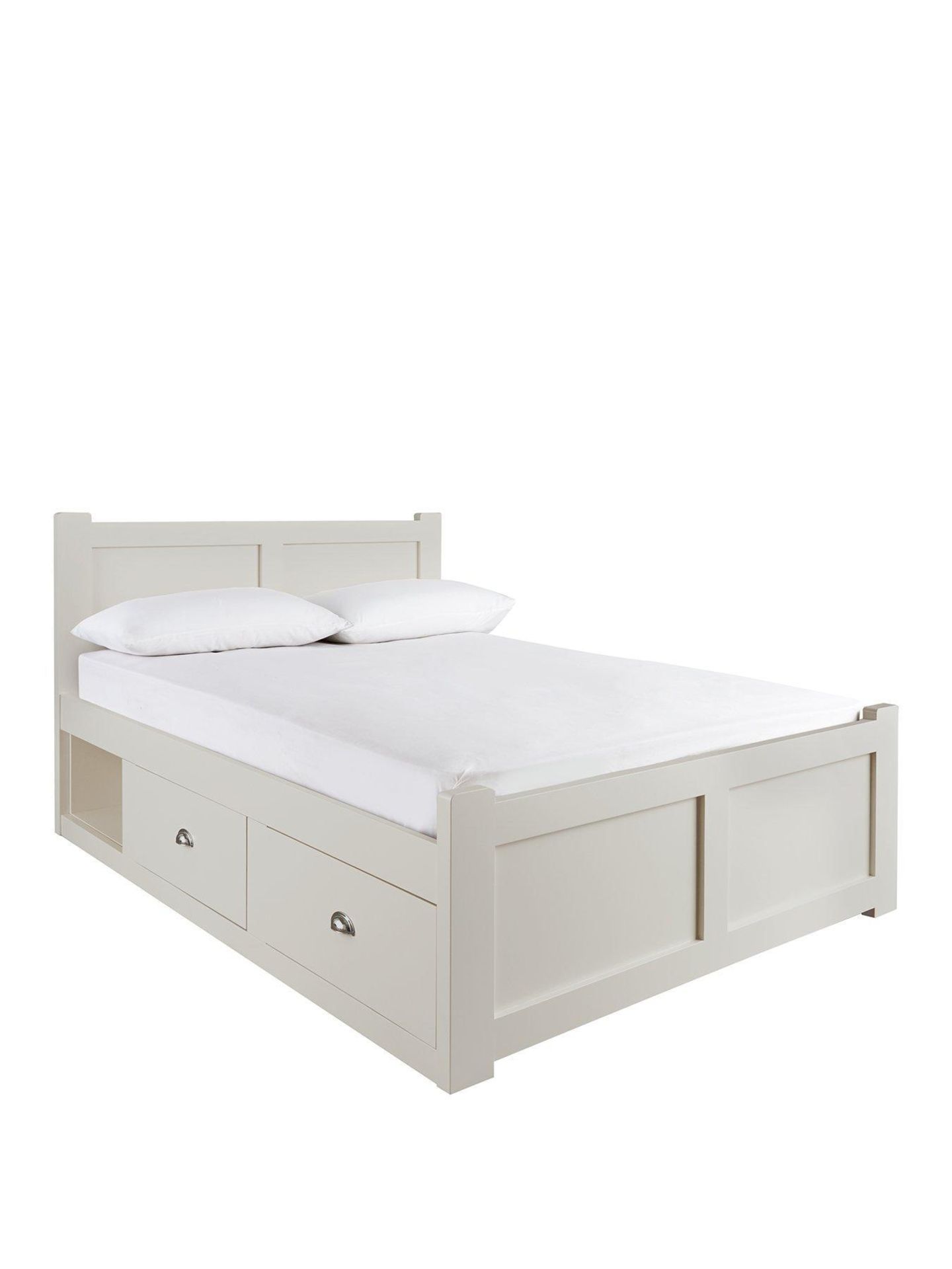 Boxed Item Geneva King Bed [Grey] 100X158X199Cm Rrp:£742.0