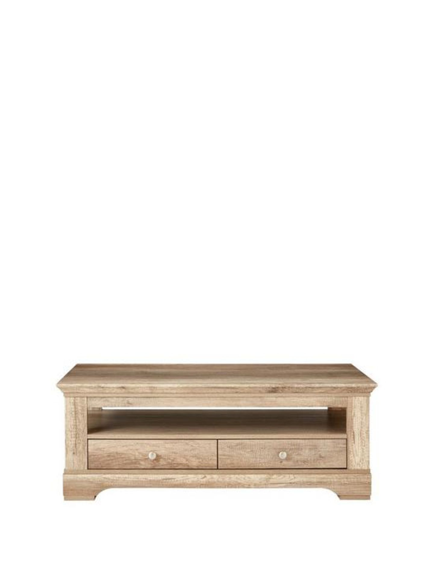 Boxed Item Ideal Home Wiltshire 2 Drawers Coffee Table [Oak] 44X115X57Cm Rrp:£250.0