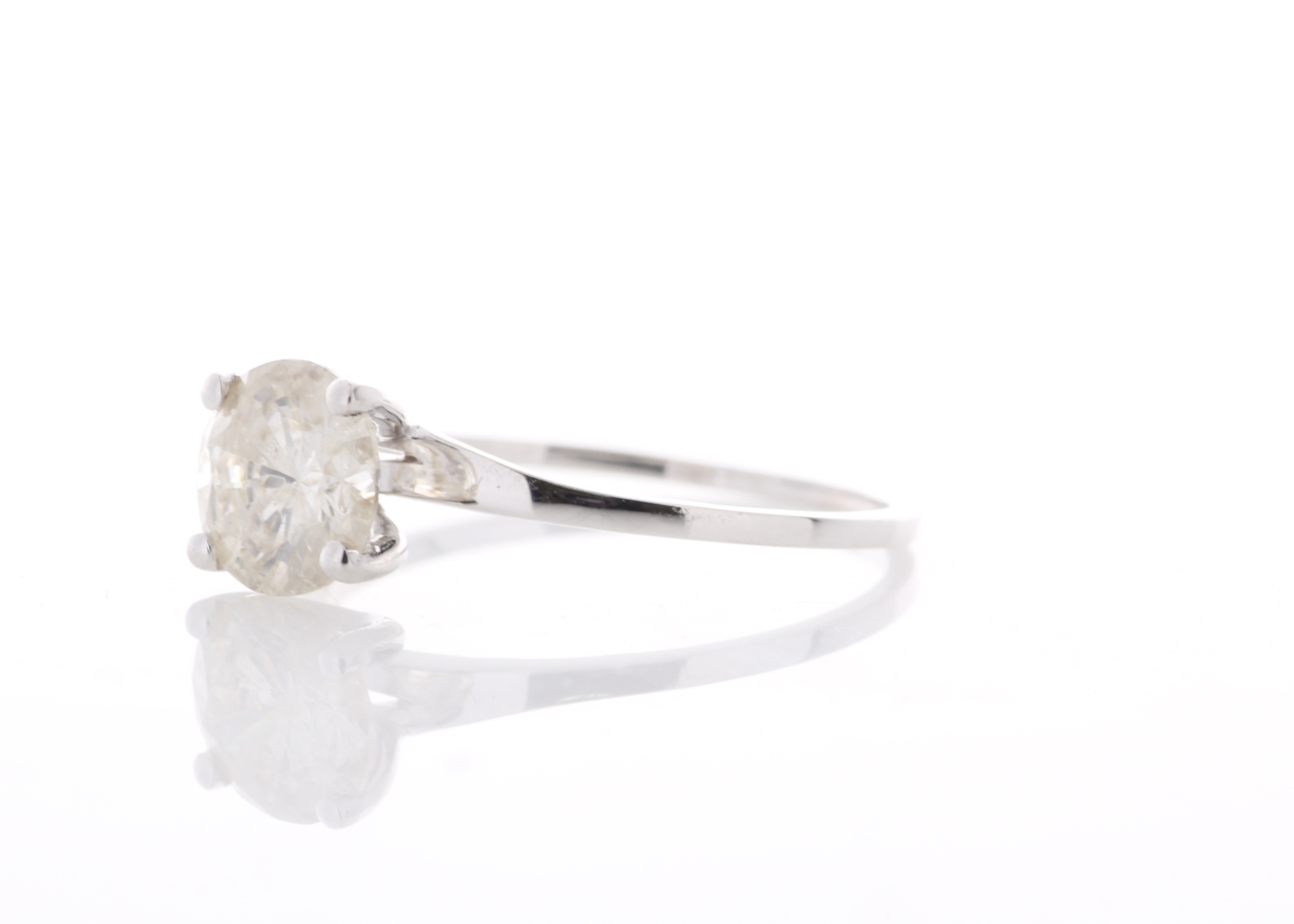 18ct White Gold Single Stone Rex Set Diamond Ring 1.19 Carats - Image 2 of 5