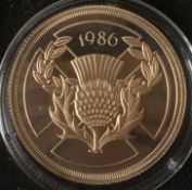 1986 22k Gold Proof Double Sovereign