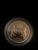 2013 Jersey 22ct Gold Proof £1 Coin