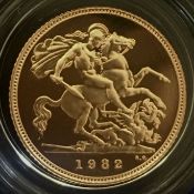 1982 and 1983 Gold Proof Half Sovereigns (2)