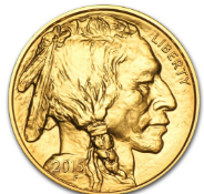 2015 (F) $50 dollar one ounce gold buffalo coin.