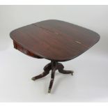 Regency Flame Mahogany Fold Over Top Tea Table