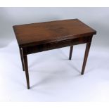 Late Georgian Inlaid Mahogany Card Table