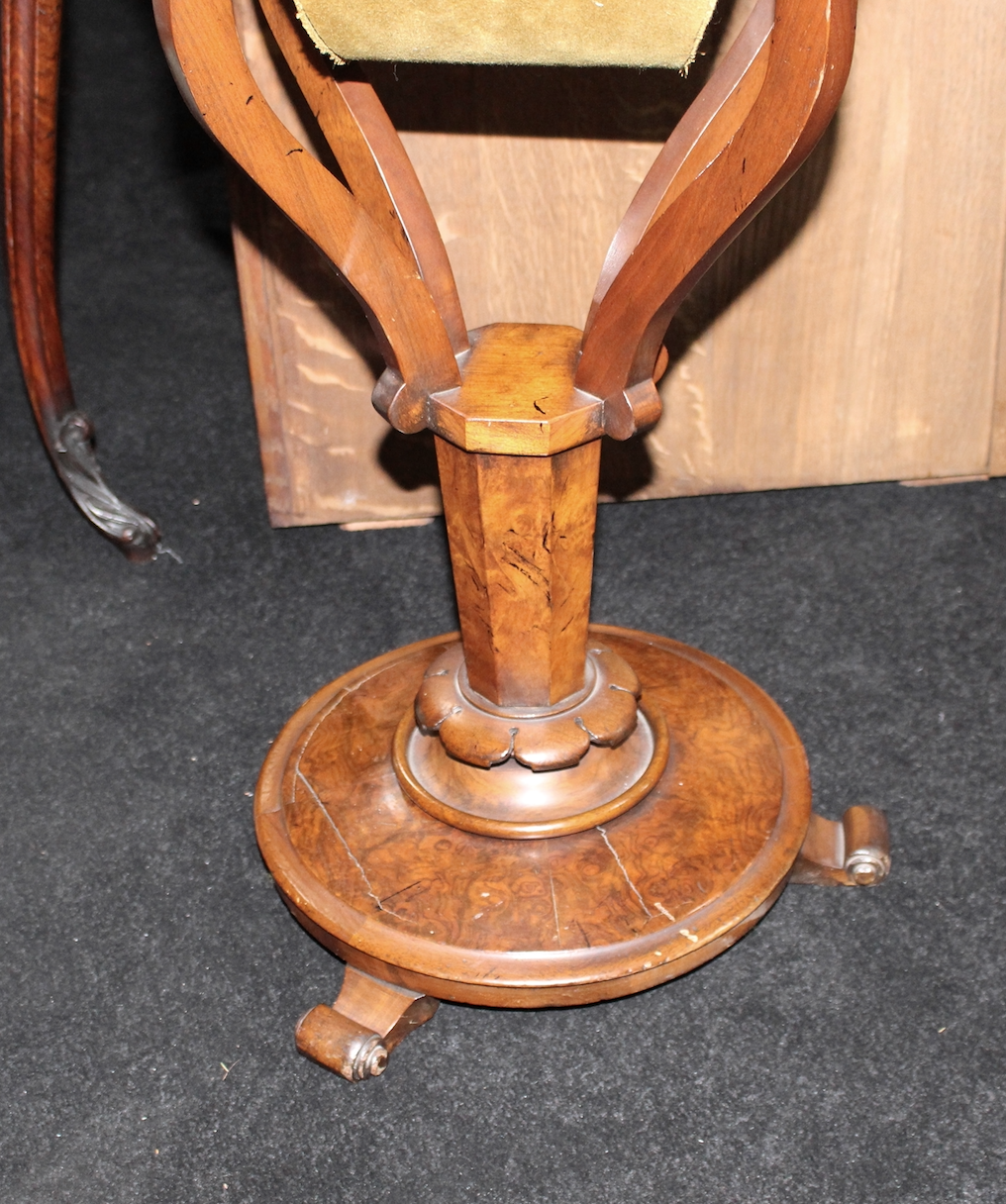 Victorian Walnut Sewing Works Table - Image 10 of 12