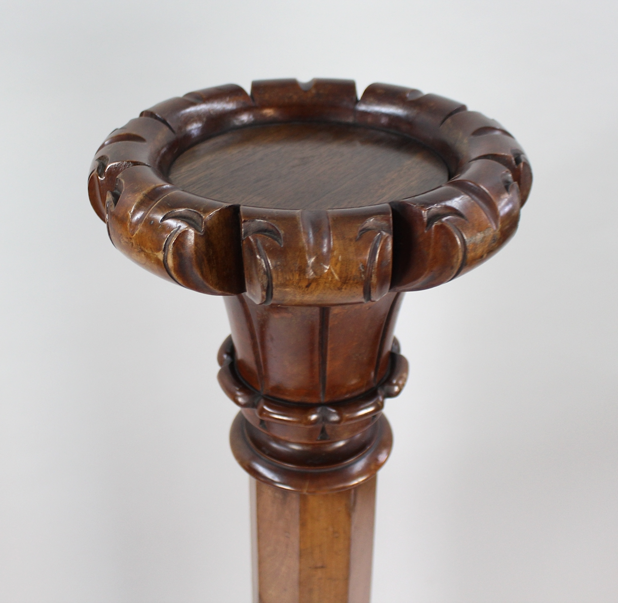 Pair of Early Victorian Carved Mahogany Pedestals - Image 3 of 10