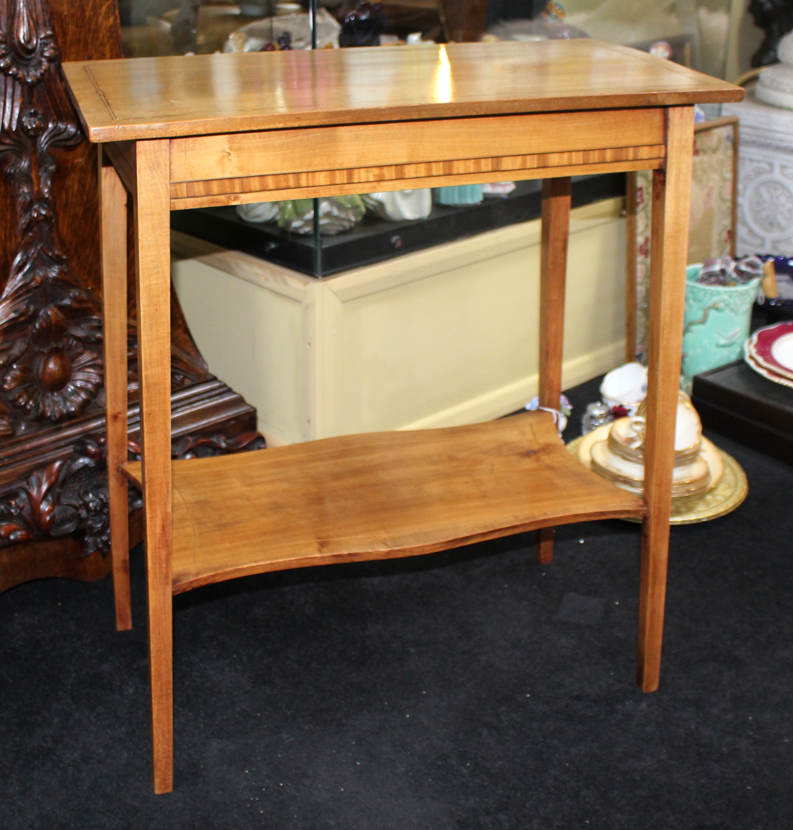 Small Satinwood Table with Inlay Decoration