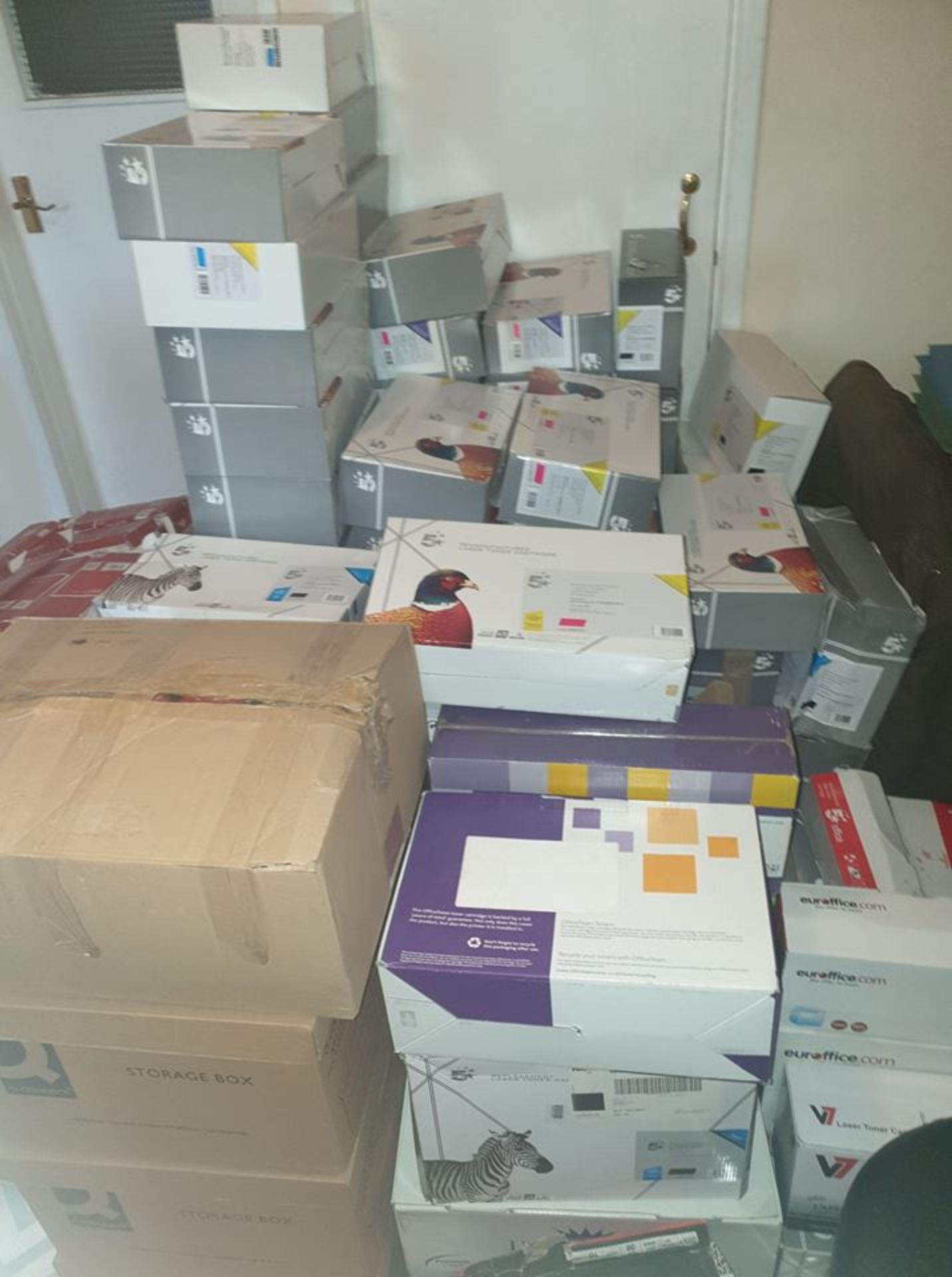 Clearance Lot Approx 850 Printer Toners And Ink Cartridges, Mainly 5 Star,