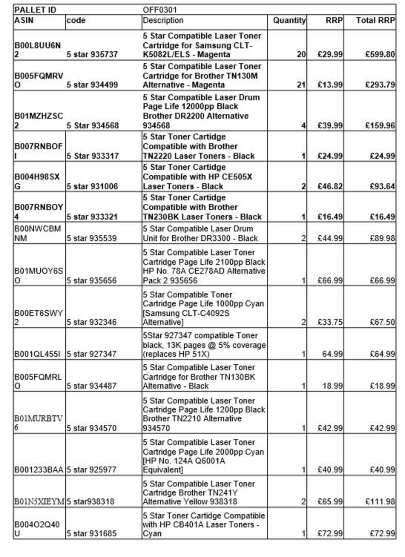 Clearance Lot Approx 850 Printer Toners And Ink Cartridges, Mainly 5 Star, - Image 13 of 13