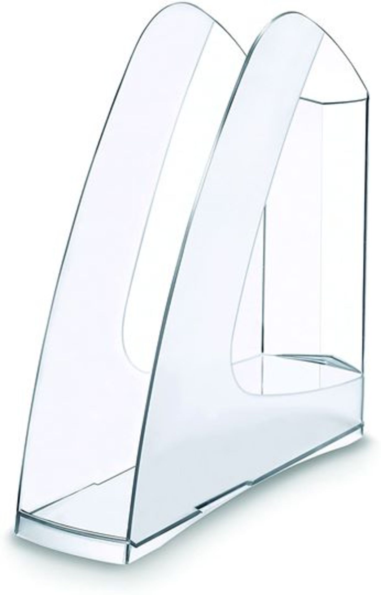 60 X 5 Star Office Magazine Rack File Low Sill W80Xd254Xh310Mm Crystal