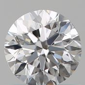 GIA cert 0.60ctw round diamond dvvs2