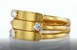 14 kt. Yellow gold - Ring Diamond