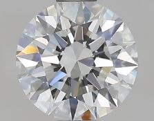 GIA cert 0.50 ctw round diamond dvvs2