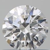 GIA cert 0.51ctw round diamond fvvs1