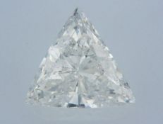 GIA cert 1.58ctw triangular diamond gsi1