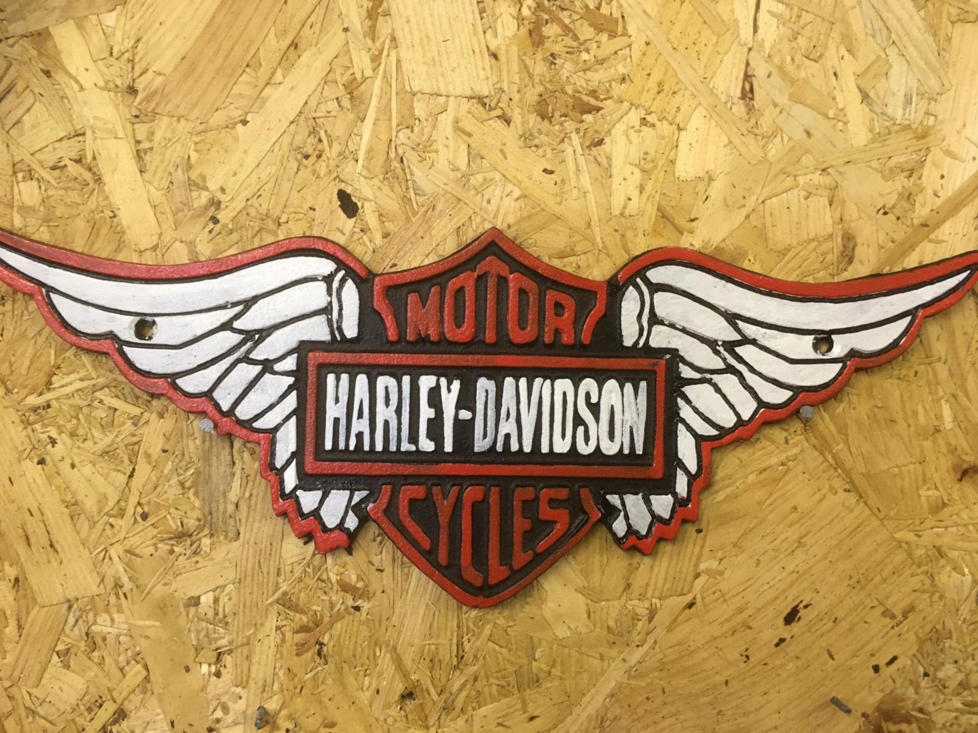 Harley Davidson Motorcycle Wall Plaque