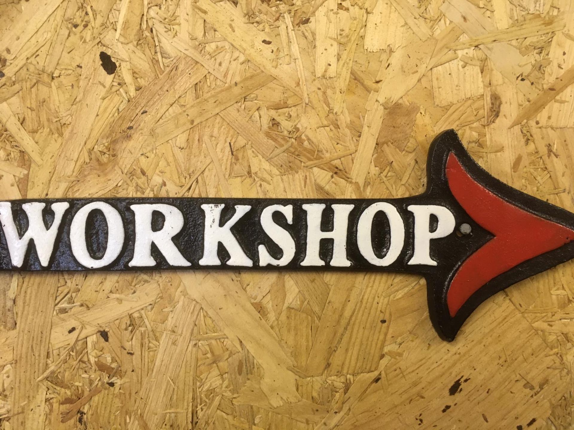 Harley Davidson Motorcycles Workshop Arrow Wall Plaque - Image 2 of 2