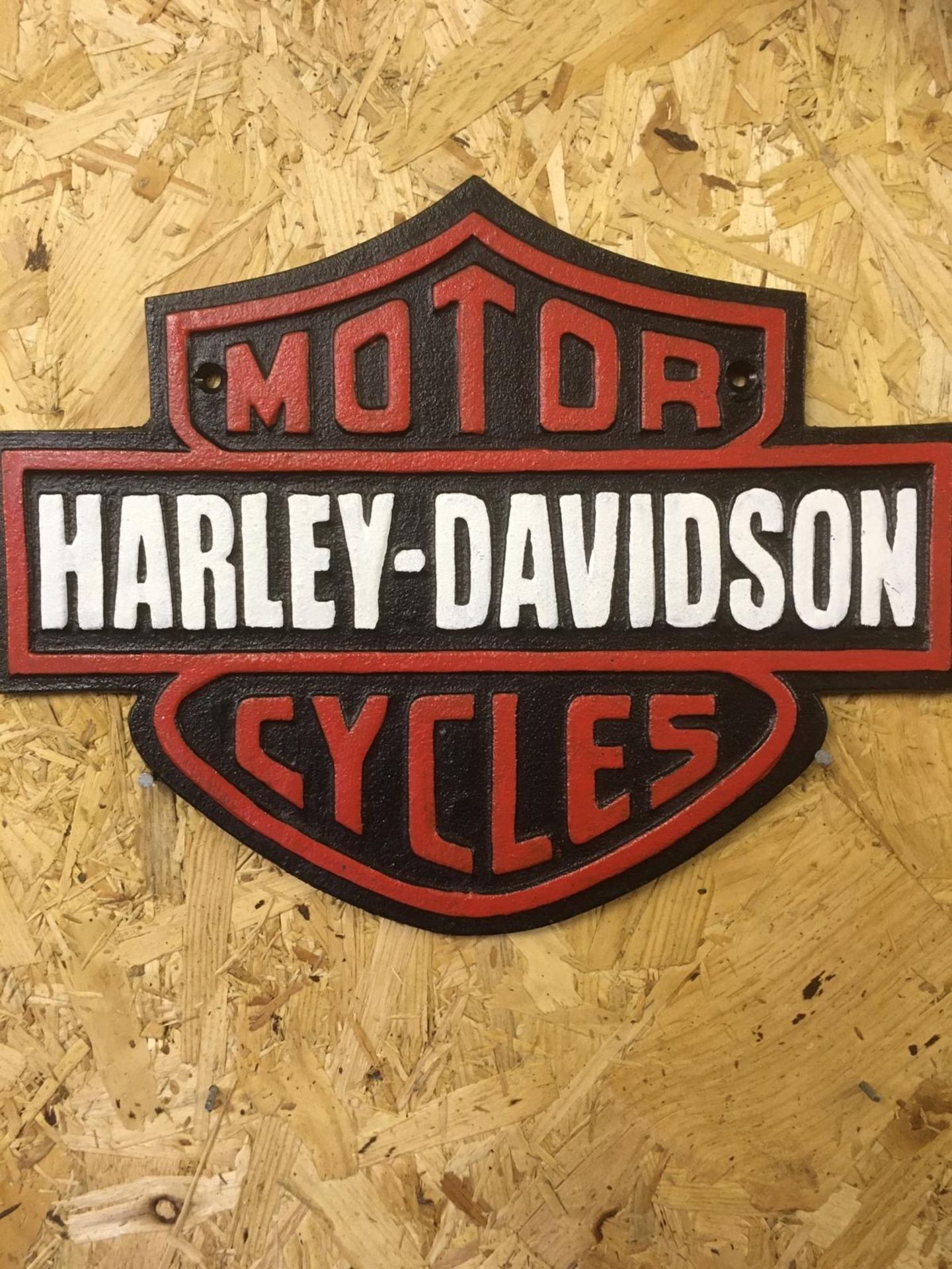 Harley Davidson Motorcycle Wall Plaque