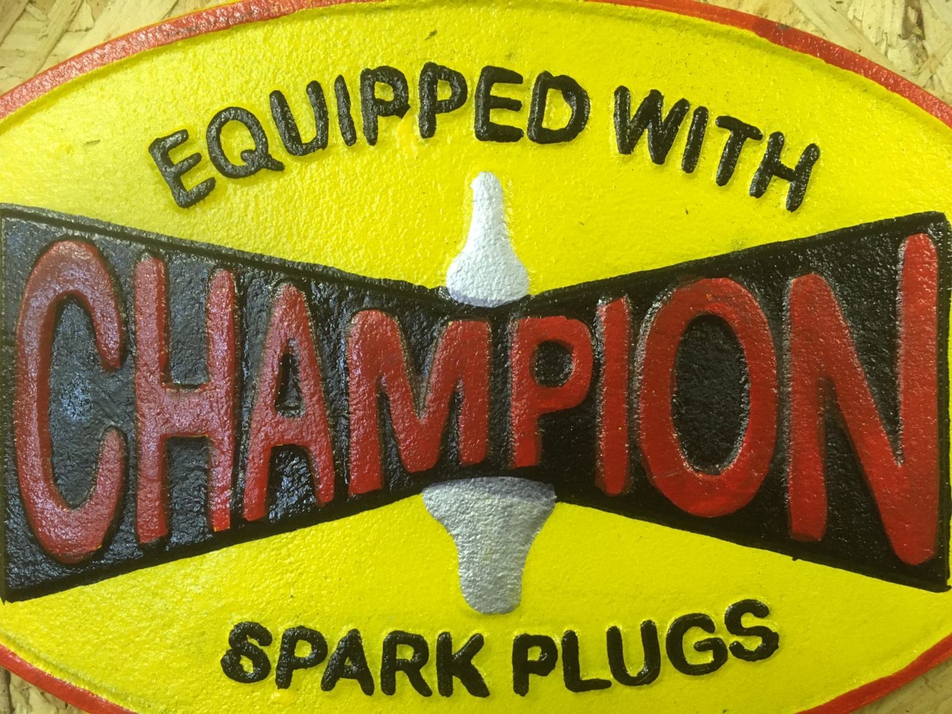 Champion 'Spark Plugs' Wall Plaque - Image 2 of 2