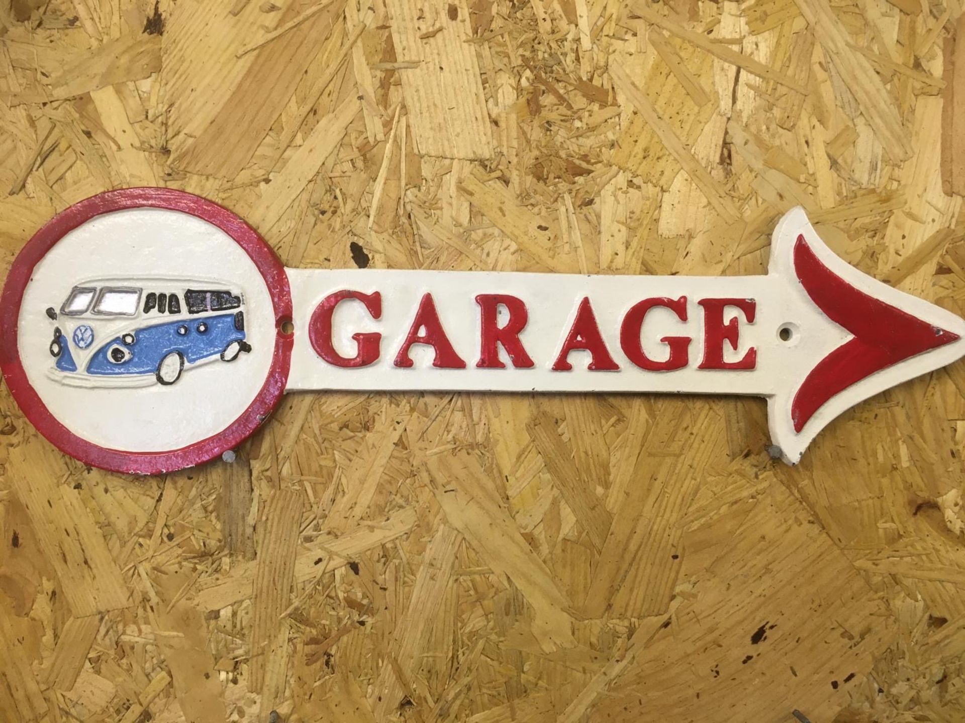 Volkswagen Garage Arrow Wall Plaque