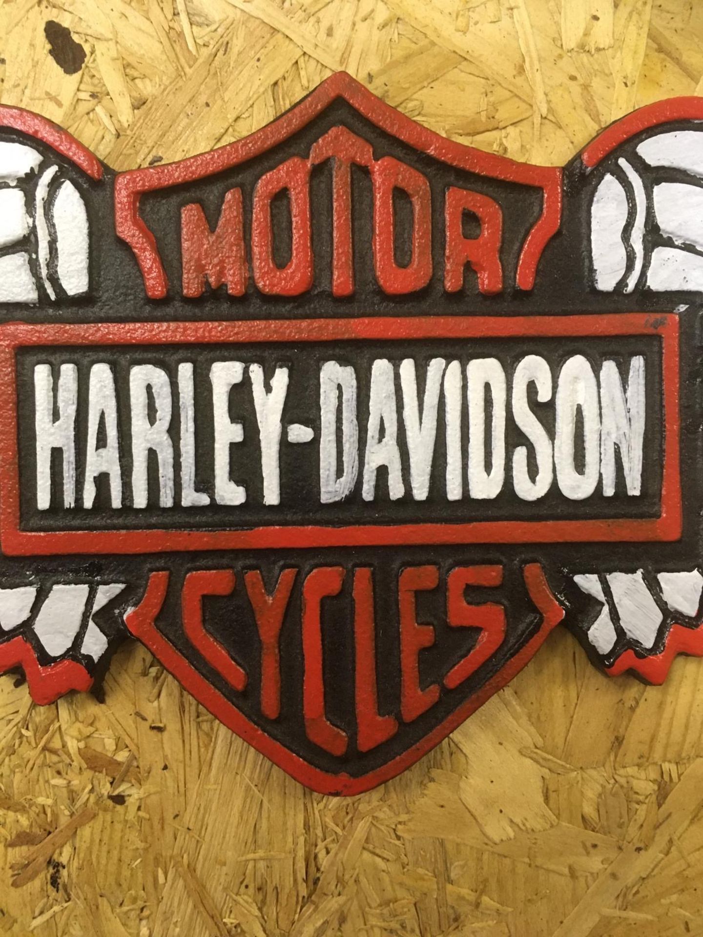 Harley Davidson Motorcycle Wall Plaque - Image 2 of 2