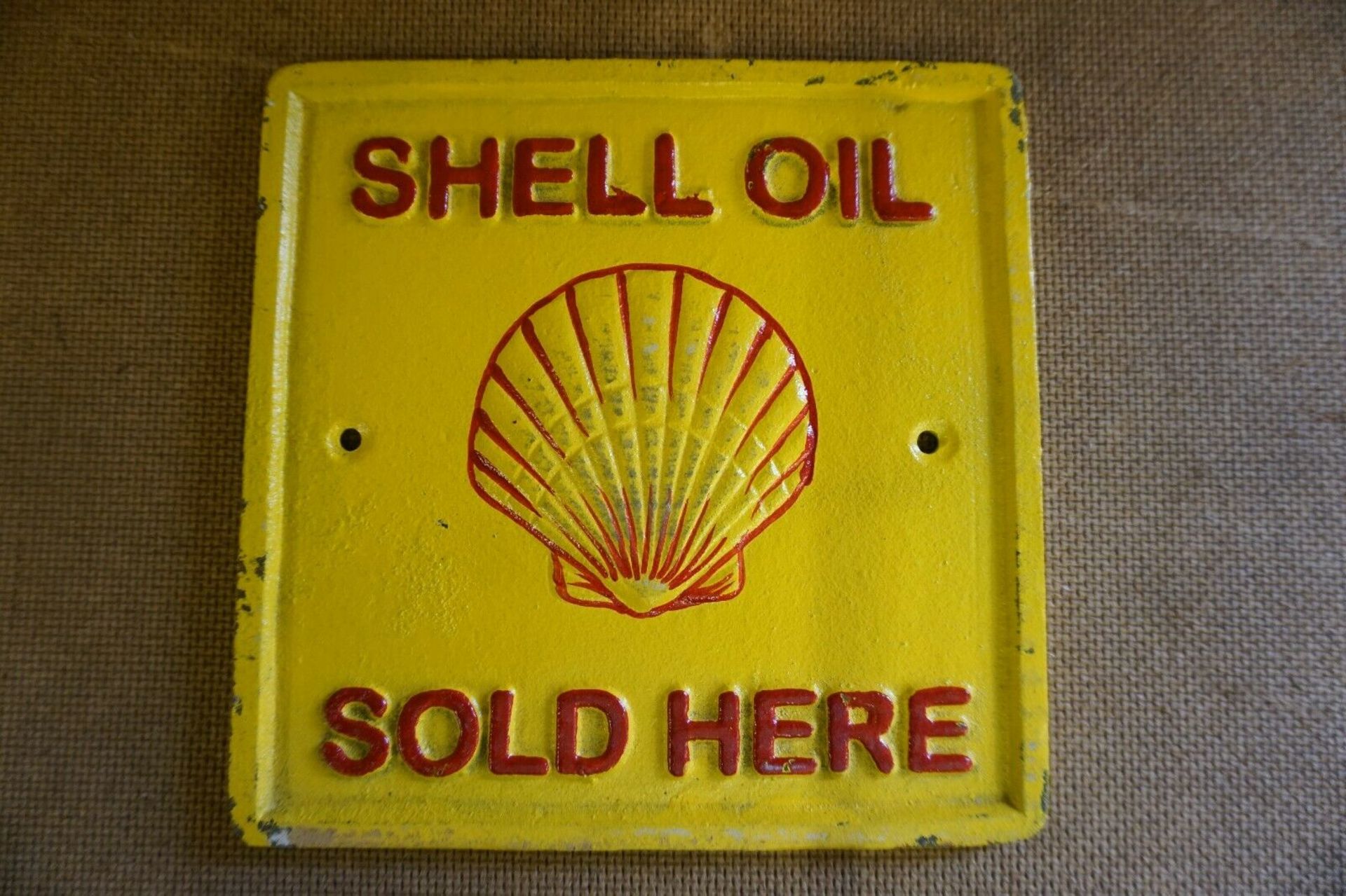 Shell Oil Sold Here Wall Plaque