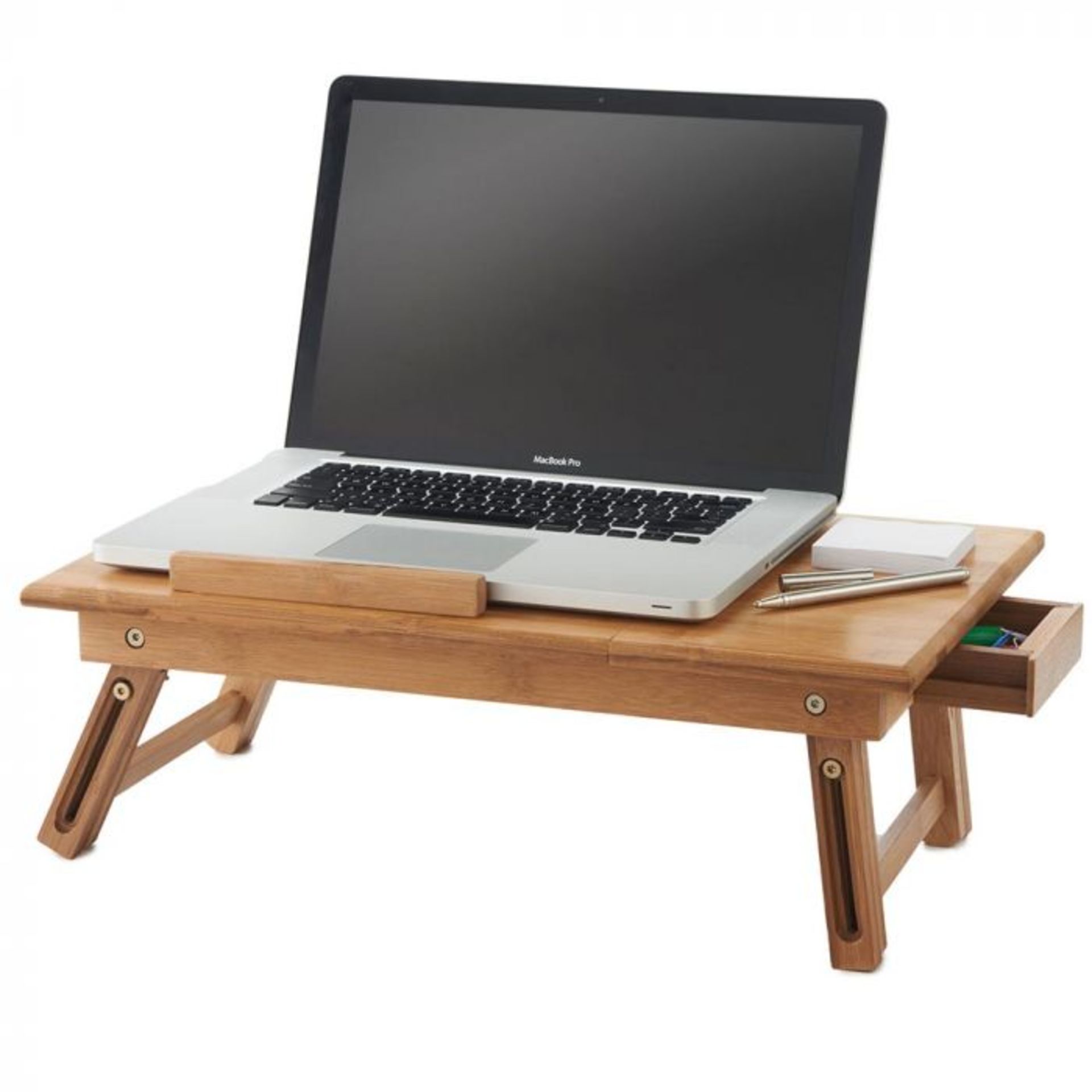 (S314) Bamboo Tablet & Laptop Table Suits most standard-sized laptops Sturdy but lightweight ... - Image 5 of 8