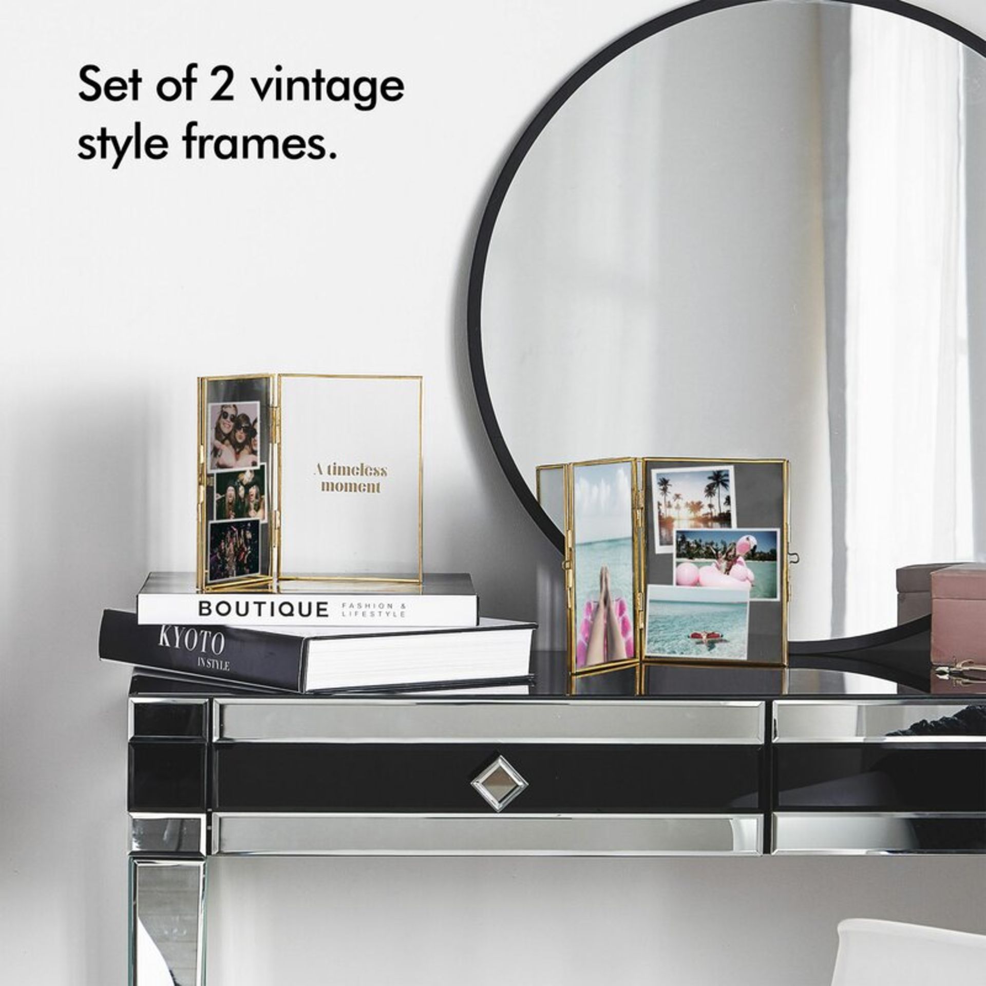 (NN132) 2 Piece Picture Frame Set. Whether you’re framing an artistic print, a candid snap fr...