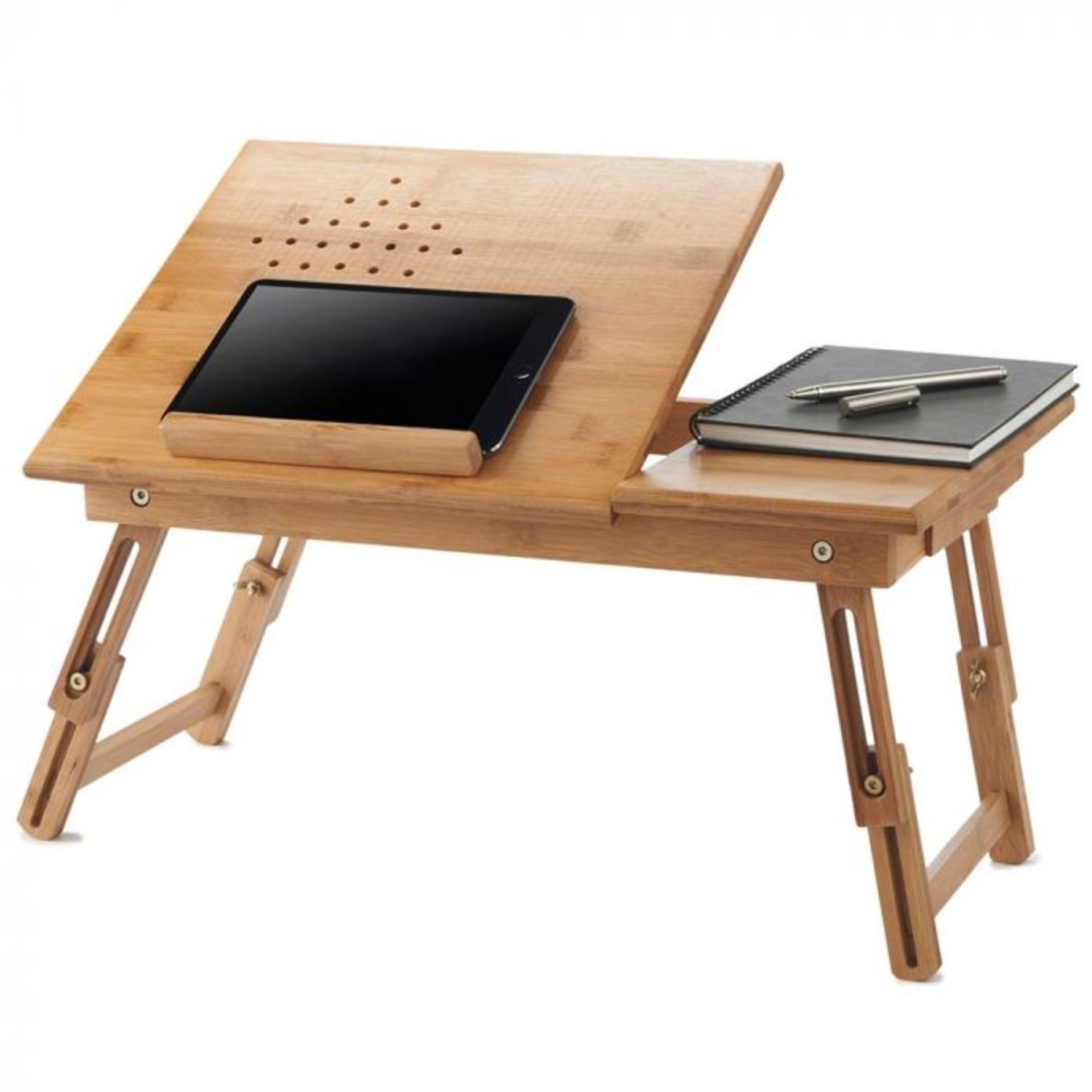 (S314) Bamboo Tablet & Laptop Table Suits most standard-sized laptops Sturdy but lightweight ... - Image 8 of 8