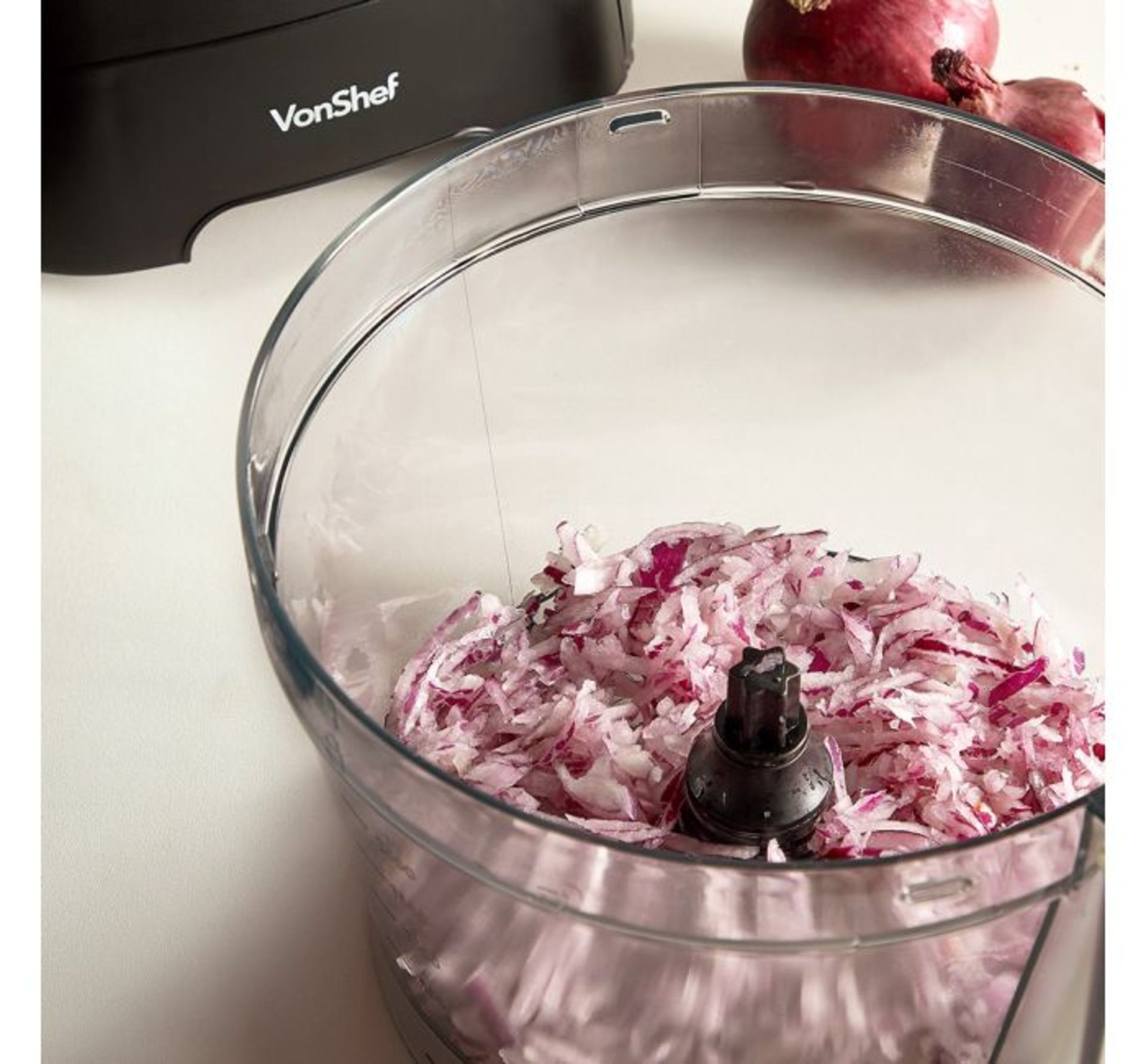 (HZ25) 1000W Food Processor Chop, blend, mix, purée, grate, shred and knead dough Process bi... - Image 4 of 4