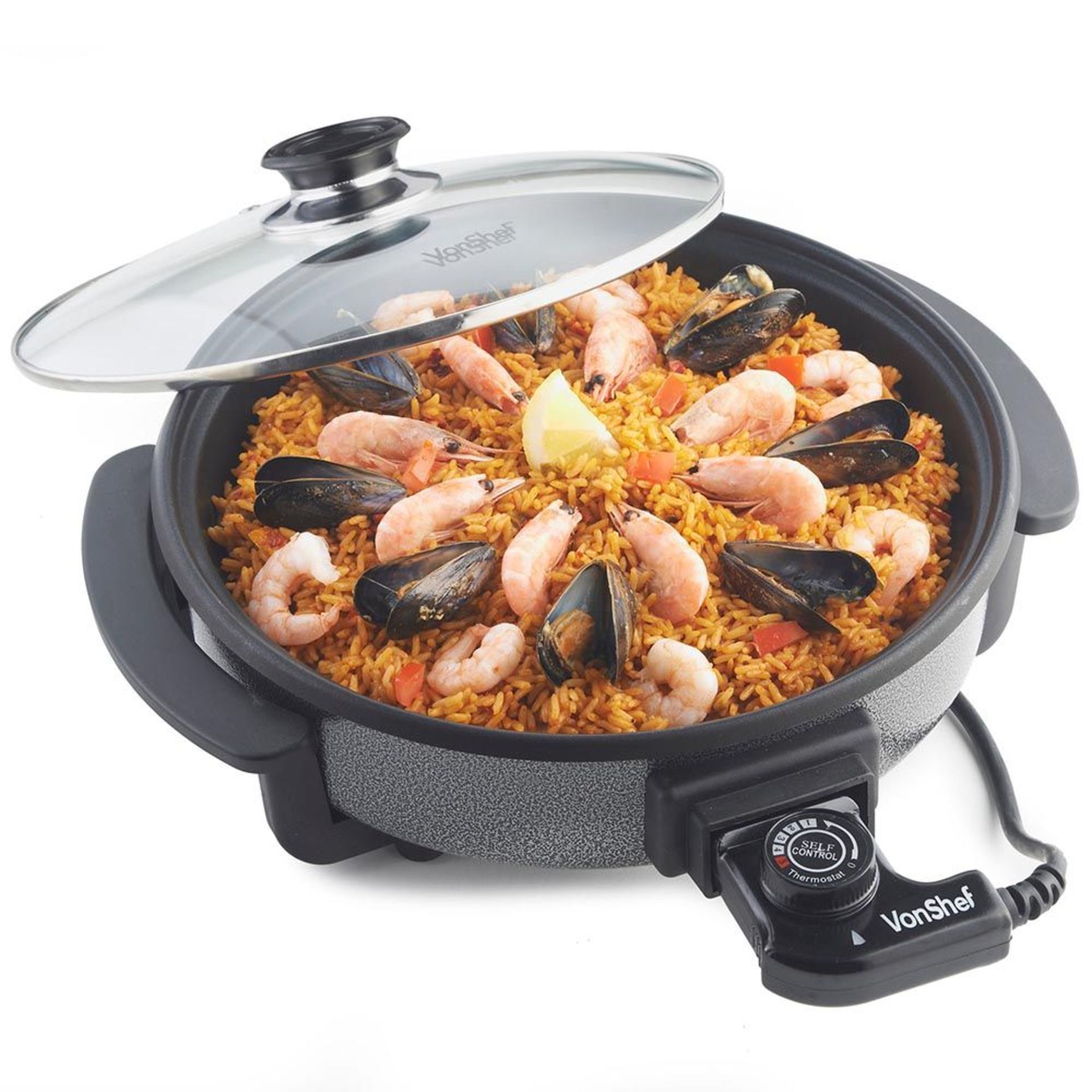 (KG38) 30cm Round Multi Cooker. Convenient and easy to use cooker that frys, Sautés, Braises, ... - Image 3 of 5