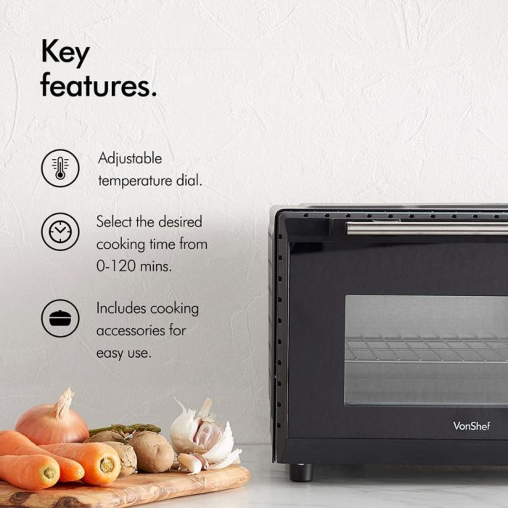 (V336) 20L Mini Oven Make cooking easy in even the smallest spaces with this mini oven. 20L ca... - Image 3 of 3