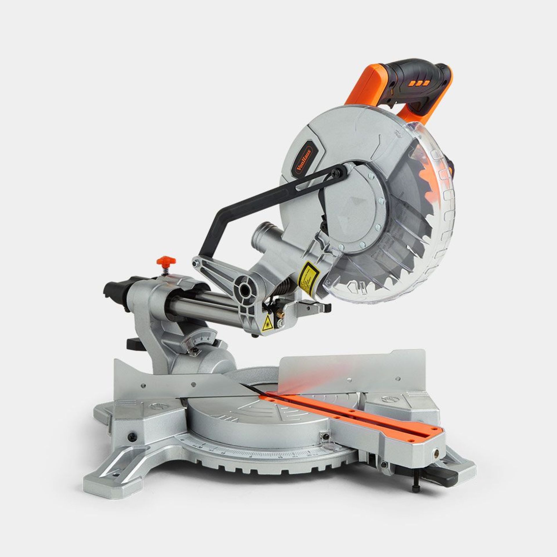 (F2) 1500W Sliding Mitre Saw Effortlessly cut through hard wood, laminates and plastics Featu...