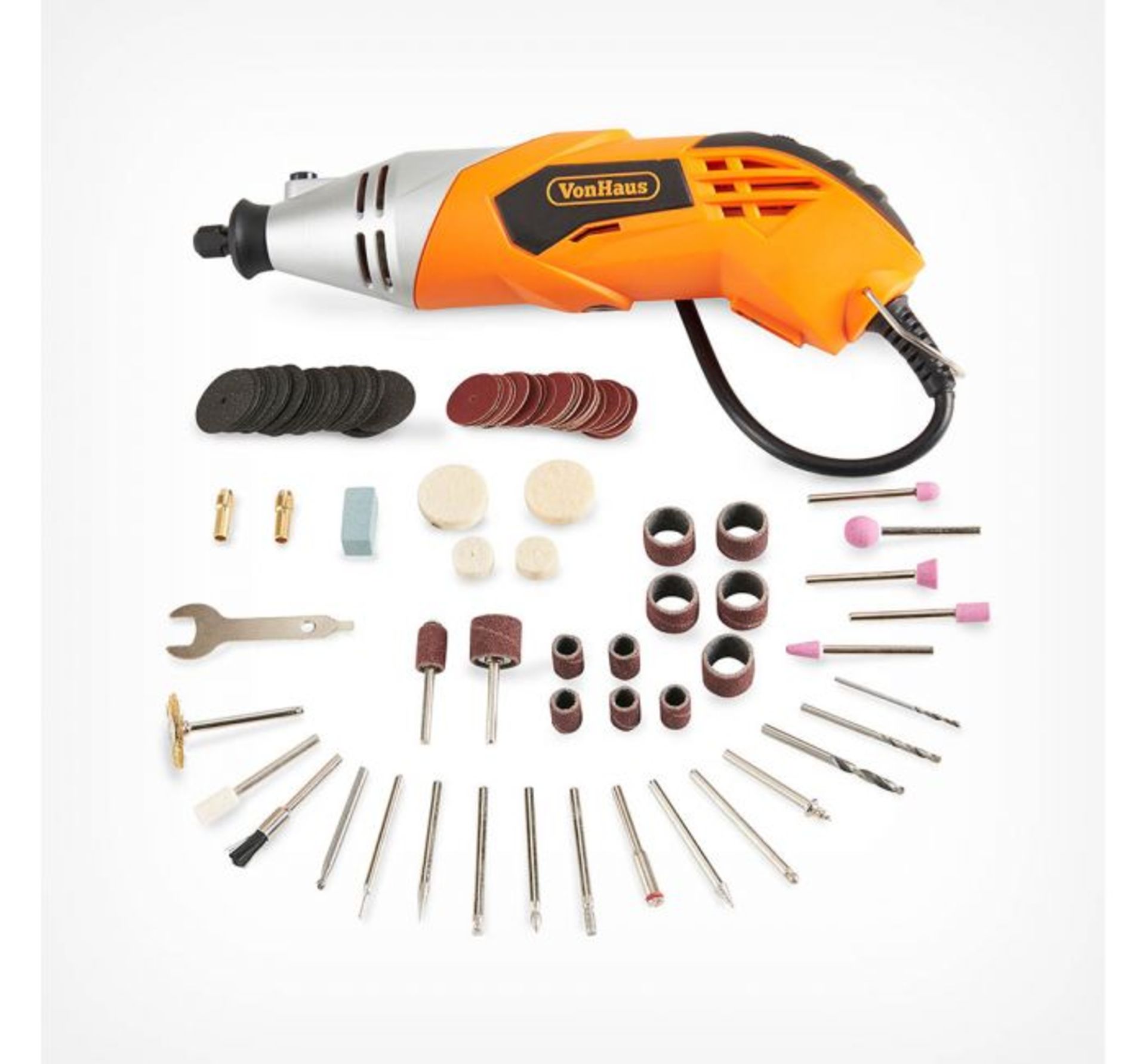 (F49) Rotary Multitool & Accessory Set Versatile rotary multitool with a 170W motor – ideal ...