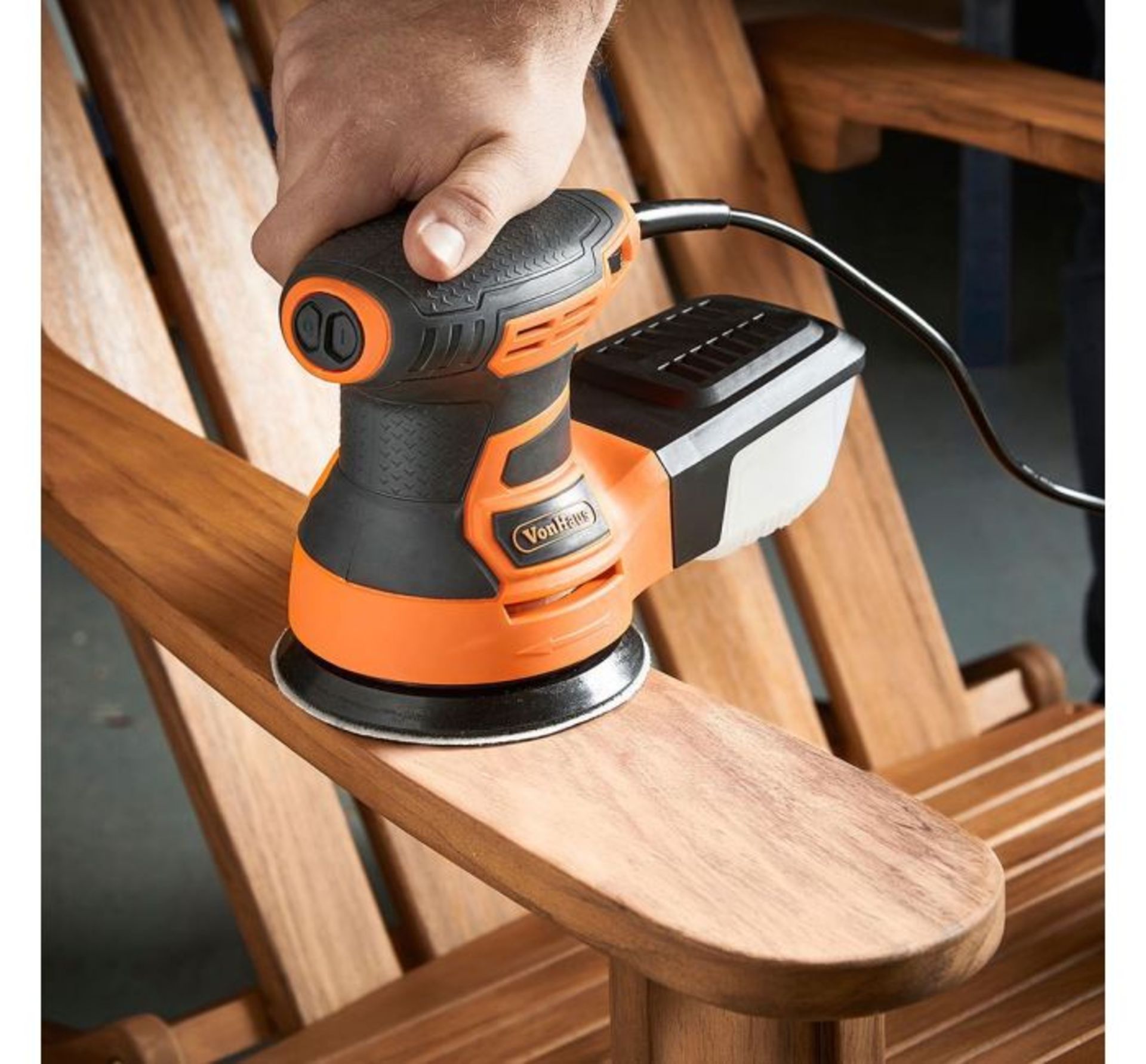 (F65) 350W Random Orbital Sander Ideal for the DIY homeowner, this advanced sander combines th...