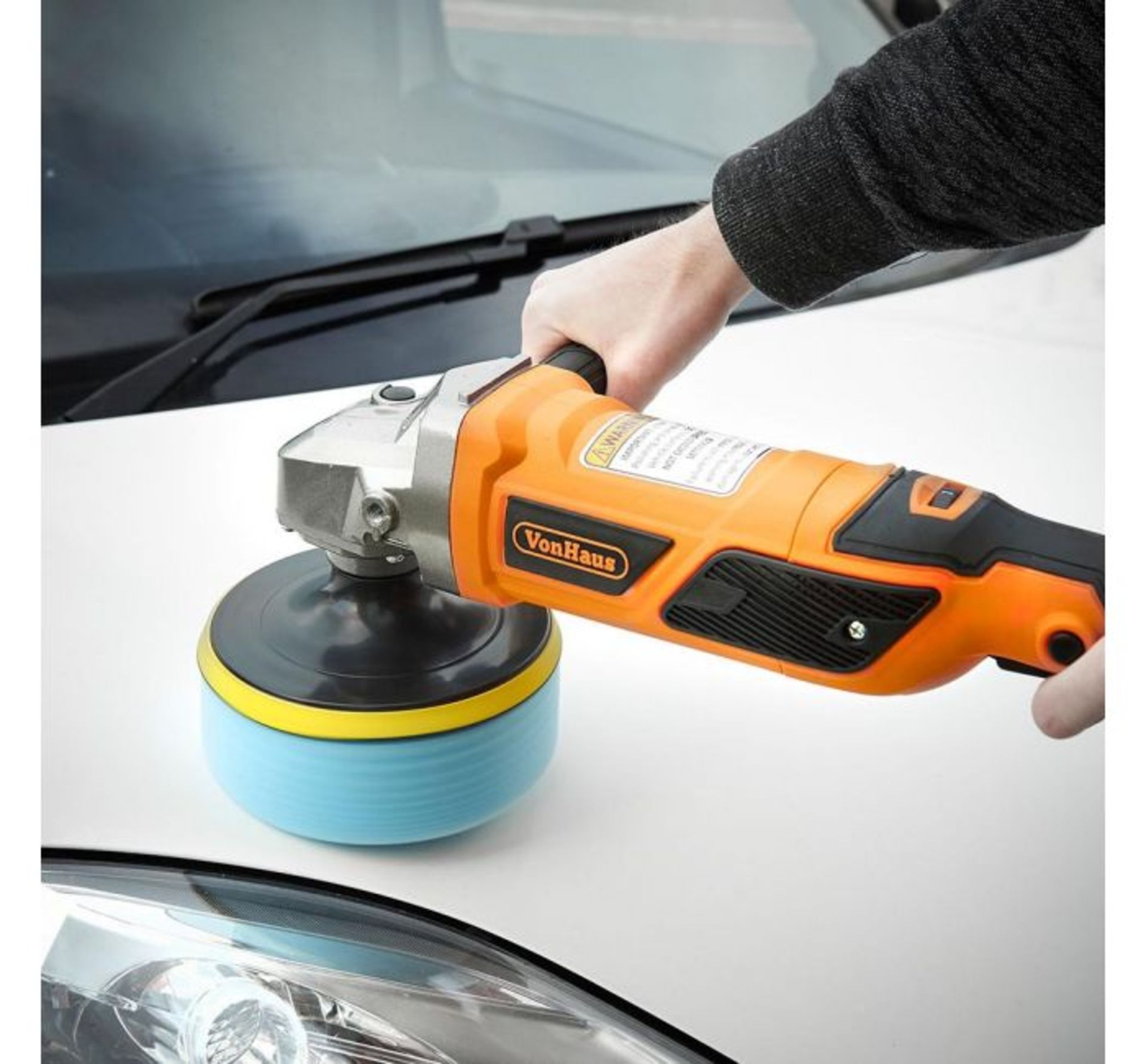 (F5) Polisher & Sander Kit 1200W sander/polisher 220-240V, 50-60Hz 600-3000rpm Pad size 180... - Image 3 of 4