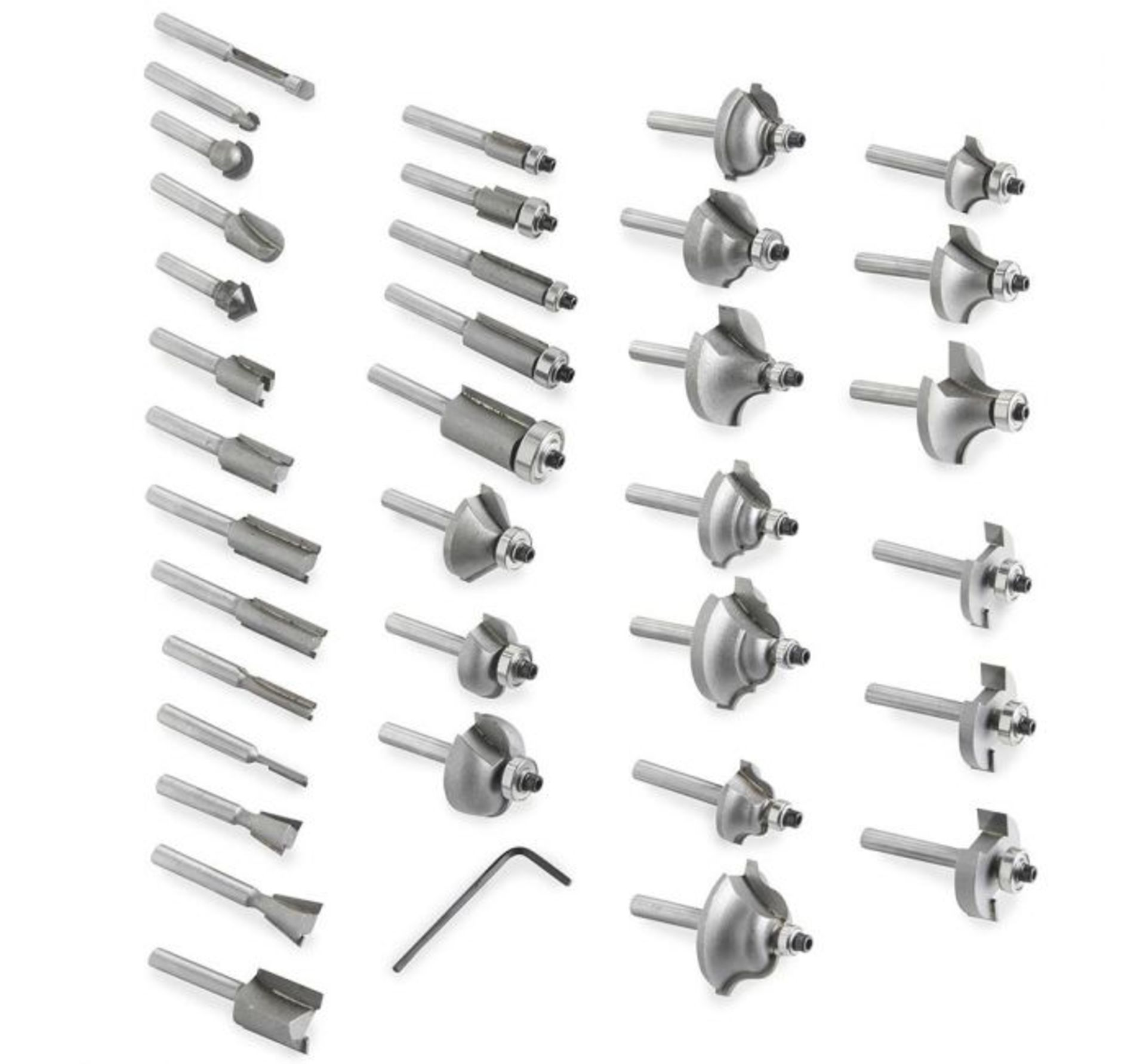 (F32) 35 Piece Router Bit Set Comprising 35 pieces of Tungsten Carbide Tipped (TCT) router saw... - Image 2 of 3