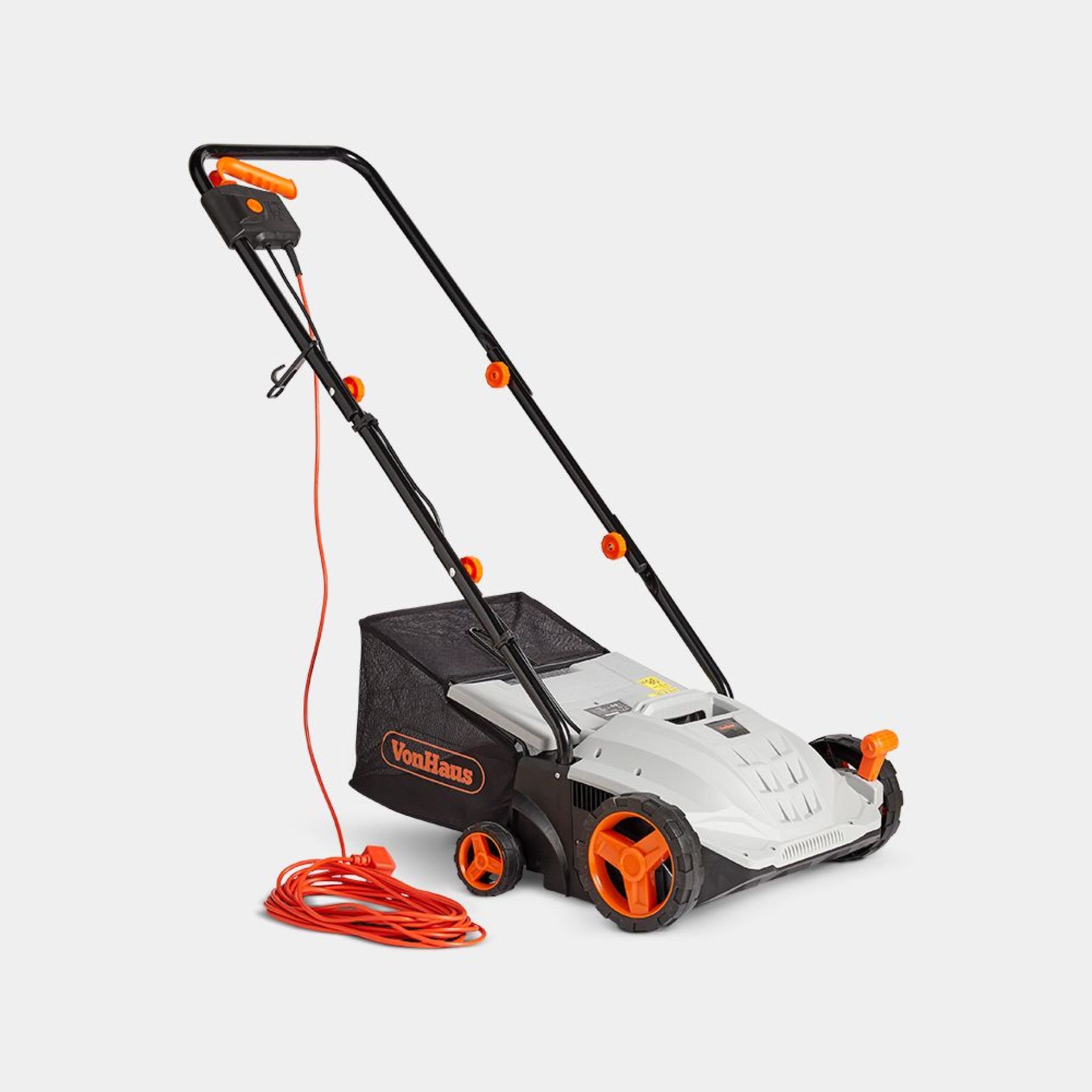 (F1) 1500W Lawn Rake & Scarifier Remove thatch, moss, leaves and other debris from your lawn e...