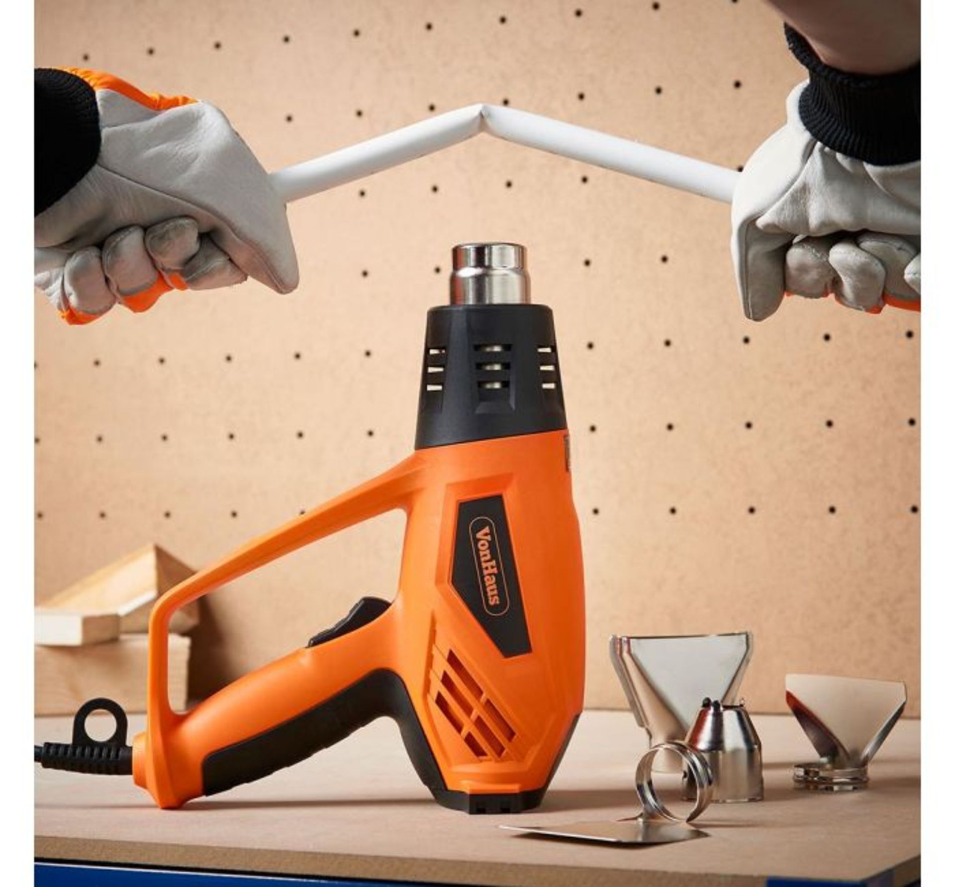 (F11) 2000W Heat Gun Ideal for DIY projects, bending copper pipes, loosening rusted bolts, lig...