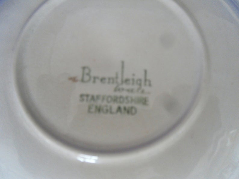 4 Brentleigh Ware Staffordshire England Round Side Dishes Plates - Image 2 of 4