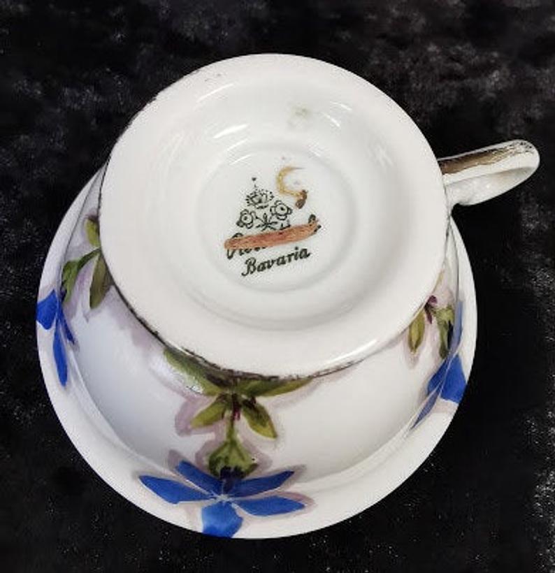 Very Pretty miniature Rosenthal Bavaria cup and saucer German Porcelain Art Deco C1929 - Image 5 of 5